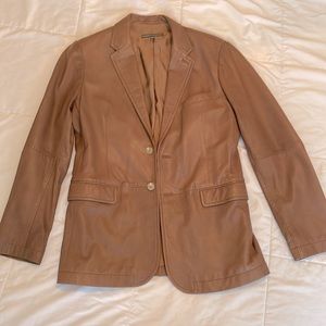 Men’s leather blazer